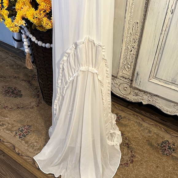 LC Lauren Conrad Unique Elegant White Sleeveless Maxi Dress - Picture 4 of 13